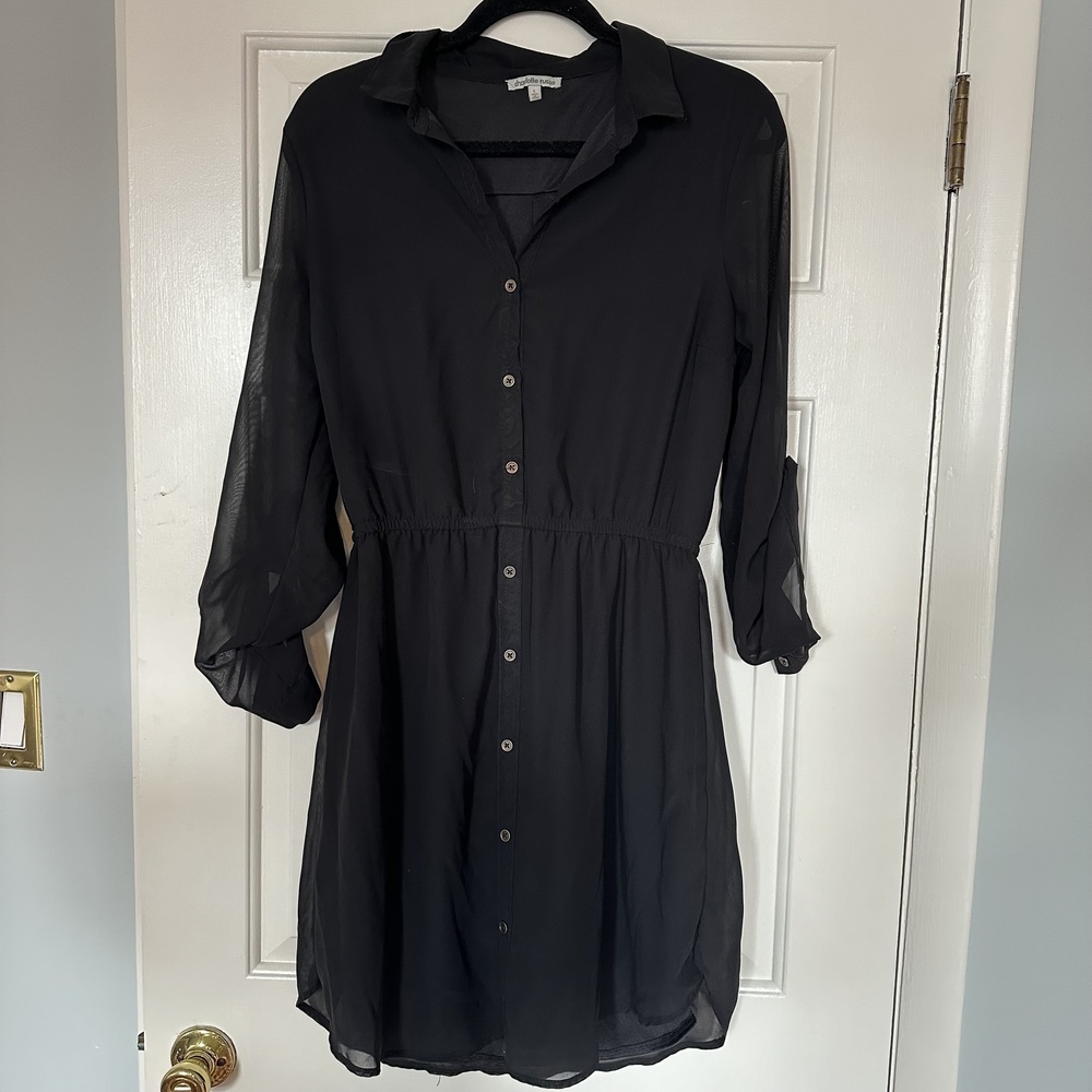 Charlotte Russe Black Cinched Waist Dress